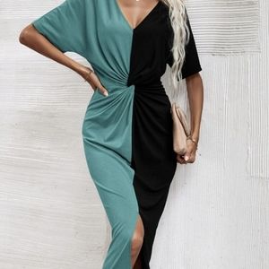 Shein | Colorblock Twist Dress